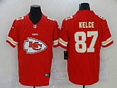 Nike Chiefs 87 Travis Kelce Red Team Big Logo Vapor Untouchable Limited Jersey,baseball caps,new era cap wholesale,wholesale hats